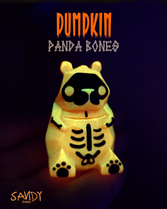 Pumpkin Panda Bones